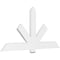 Ekena Millwork Kennewick Architectural Grade PVC Gable Bracket, 72"W x 36"H x 2"D x 6"F, 12/12 Pitch GBP072X36X0206KEN00 - alternate 1